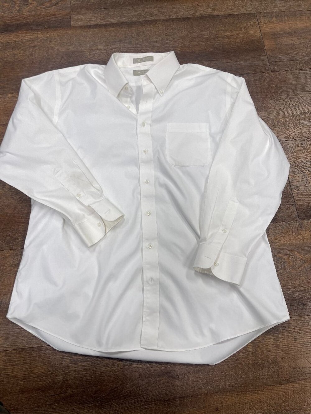 Nordstrom Wrinkle Free White Dress Shirt 17½ x 34